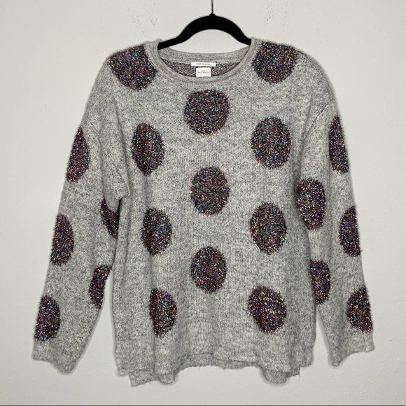Zara Other - Zara Knitwear Fancy Collection Girls Tinsel Polka Dot Sweater Size 13-14